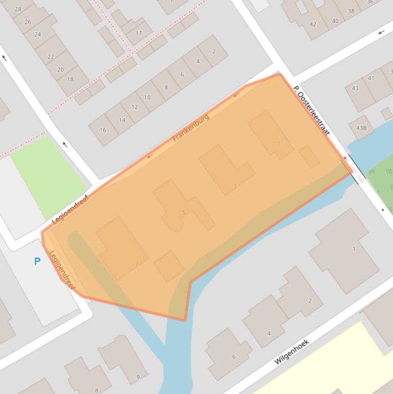 Kaart van postcodegebied 2235AL.