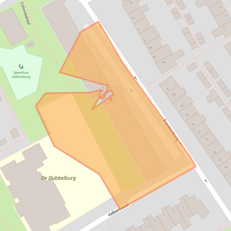 Kaart van postcodegebied 2235AN.