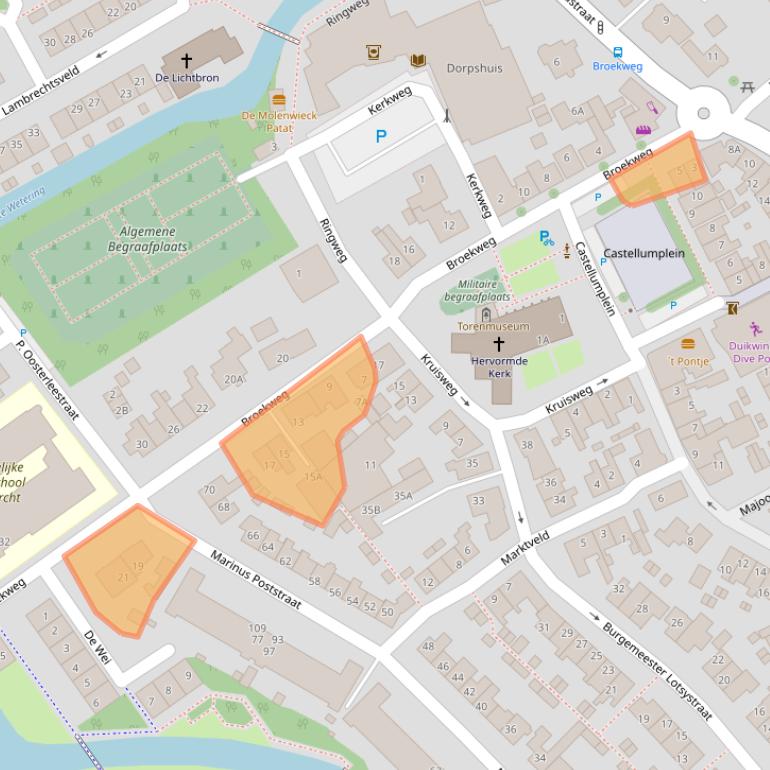 Kaart van postcodegebied 2235BG.