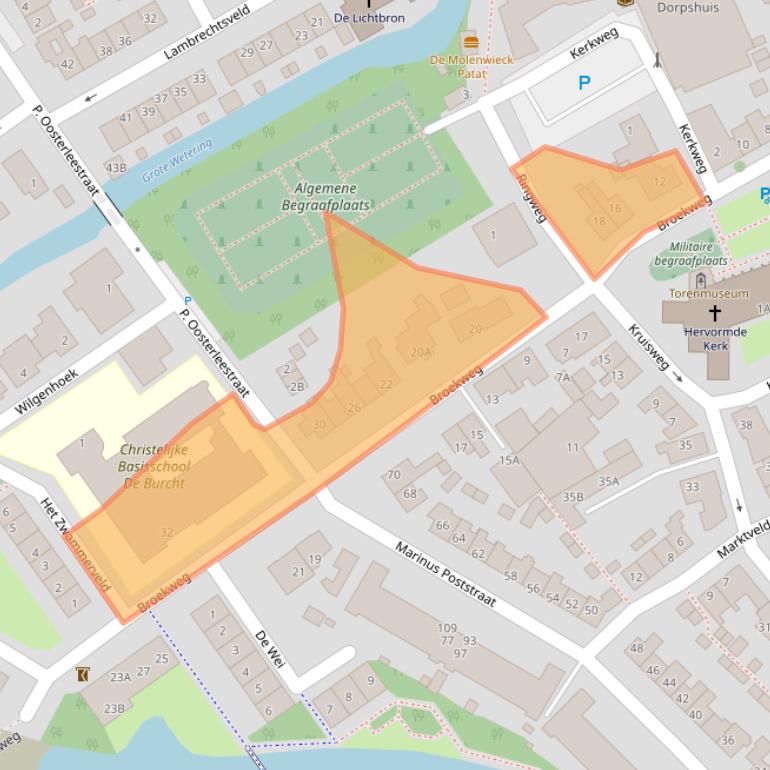 Kaart van postcodegebied 2235BK.