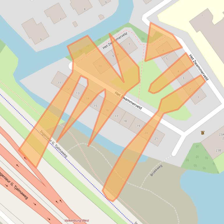 Kaart van postcodegebied 2235BM.