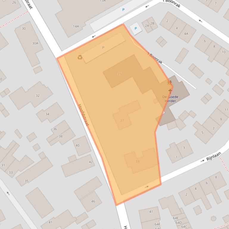 Kaart van postcodegebied 2235CB.