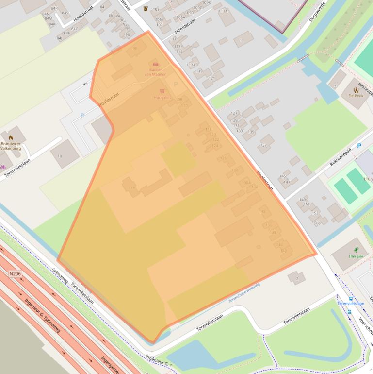 Kaart van postcodegebied 2235CK.