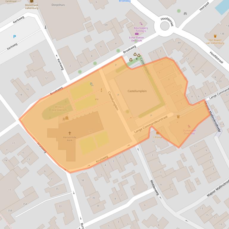 Kaart van postcodegebied 2235CN.