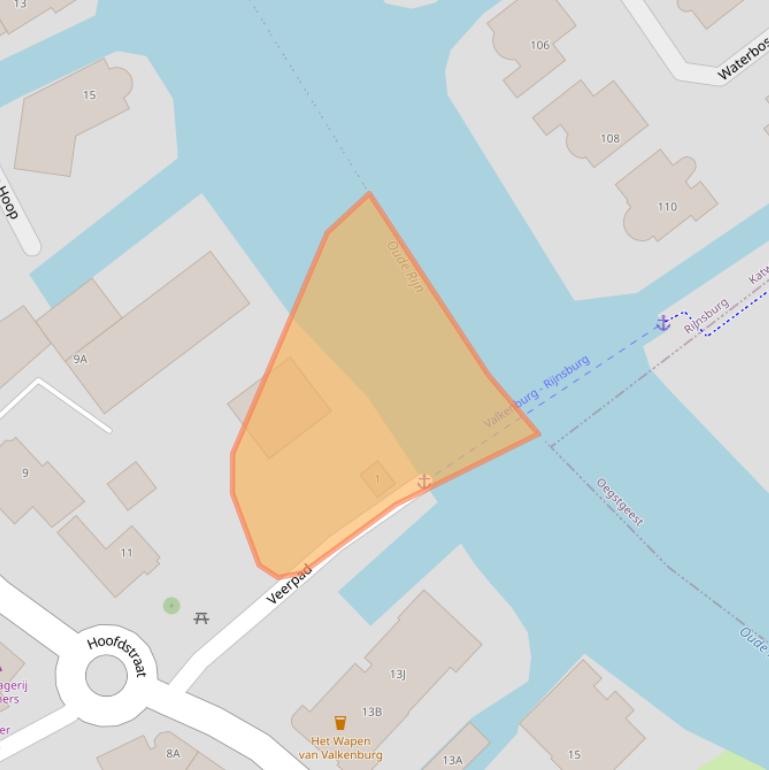 Kaart van postcodegebied 2235CS.