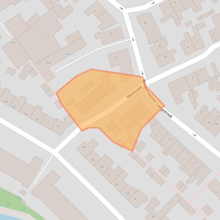 Kaart van postcodegebied 2235CW.