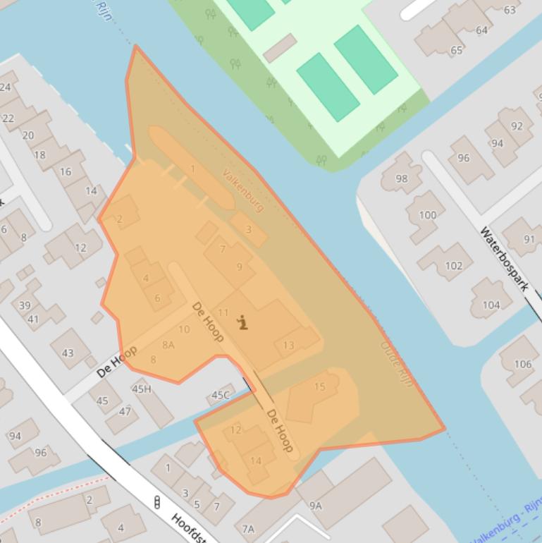 Kaart van postcodegebied 2235DH.