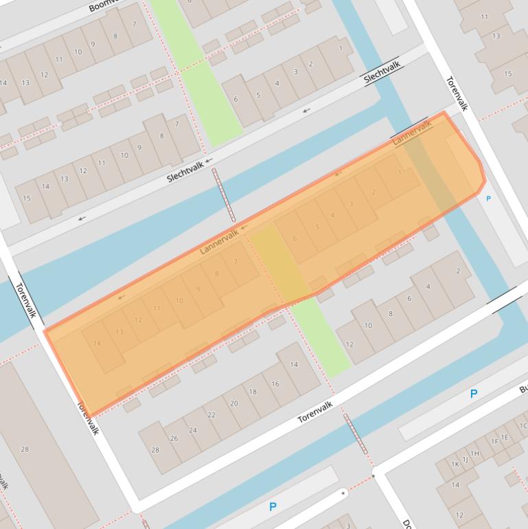 Kaart van postcodegebied 2235DN.