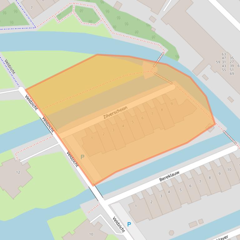 Kaart van postcodegebied 2235DX.