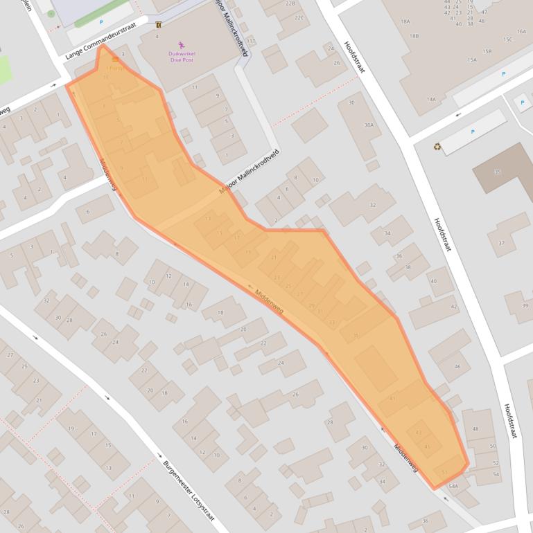 Kaart van postcodegebied 2235EB.