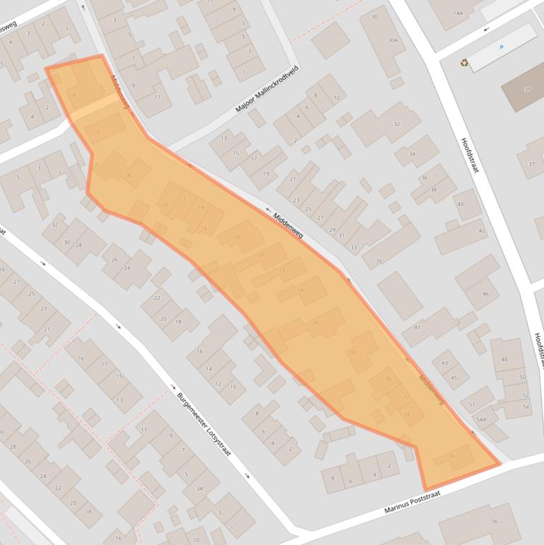 Kaart van postcodegebied 2235EC.