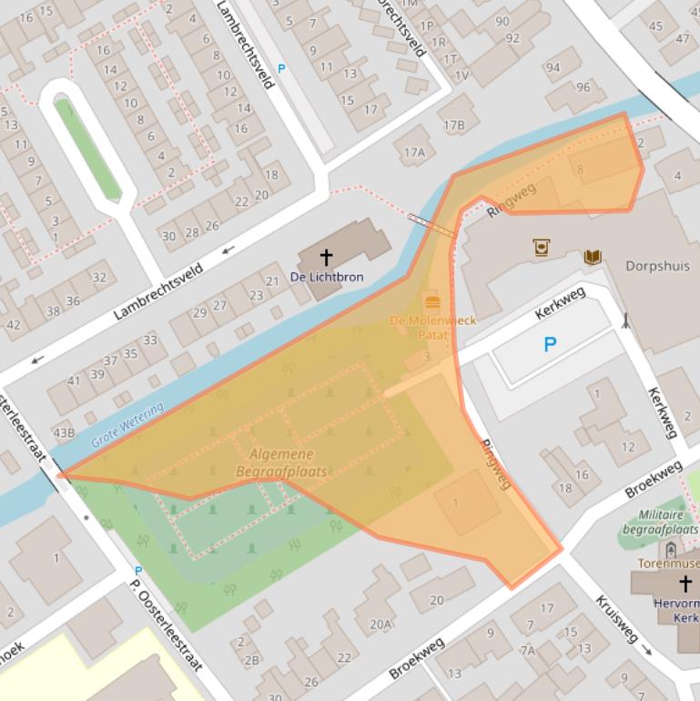 Kaart van postcodegebied 2235ET.