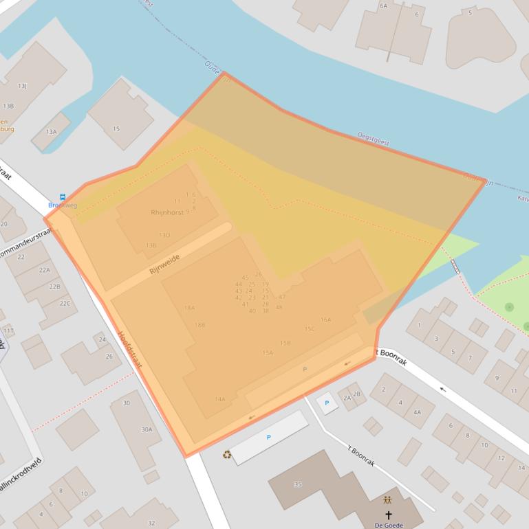 Kaart van postcodegebied 2235EV.