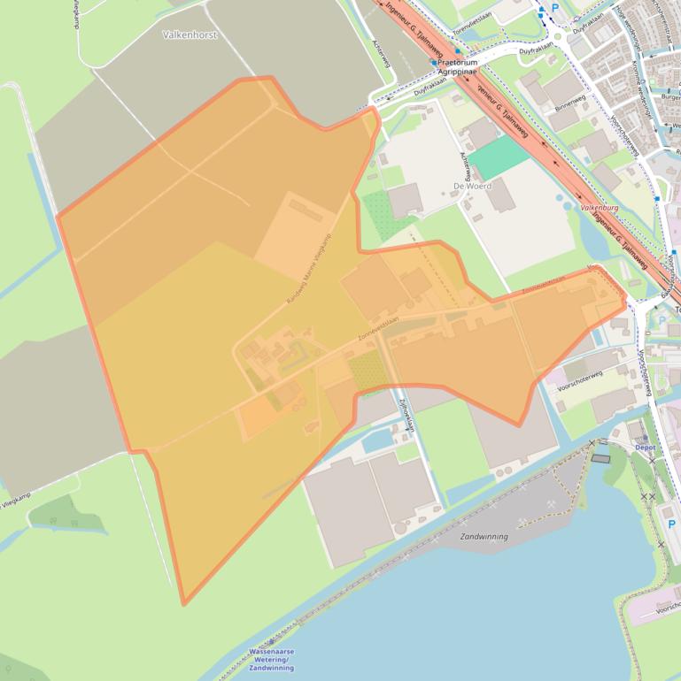 Kaart van postcodegebied 2235SC.