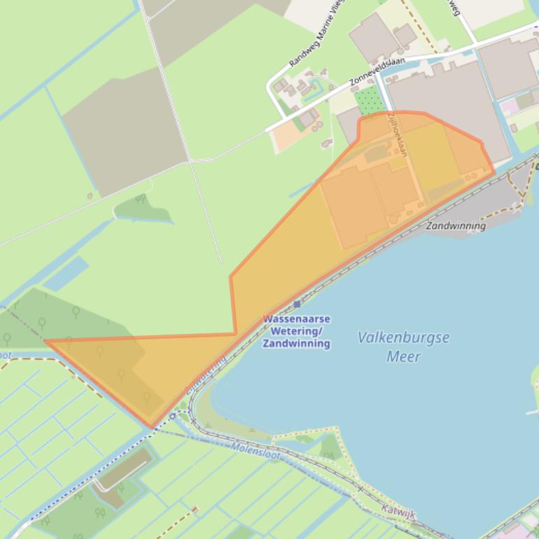 Kaart van postcodegebied 2235SK.