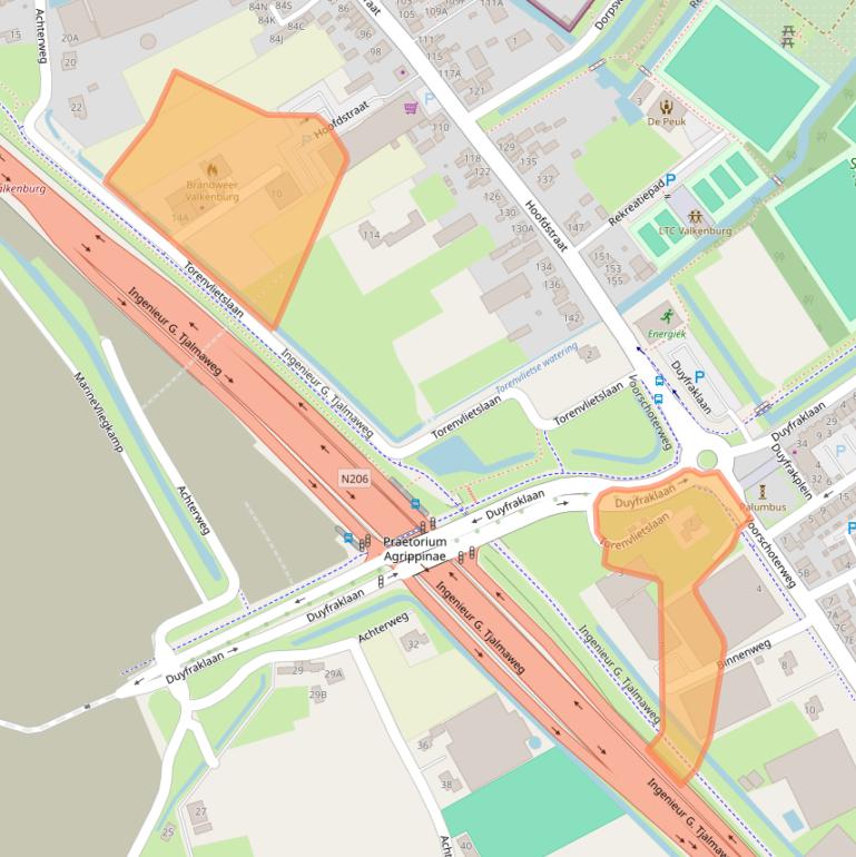 Kaart van postcodegebied 2235SM.