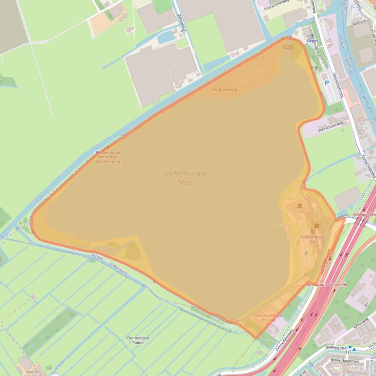 Kaart van postcodegebied 2235SP.