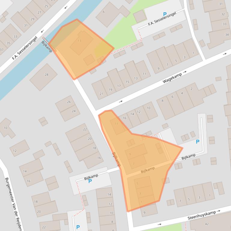 Kaart van postcodegebied 2235TH.