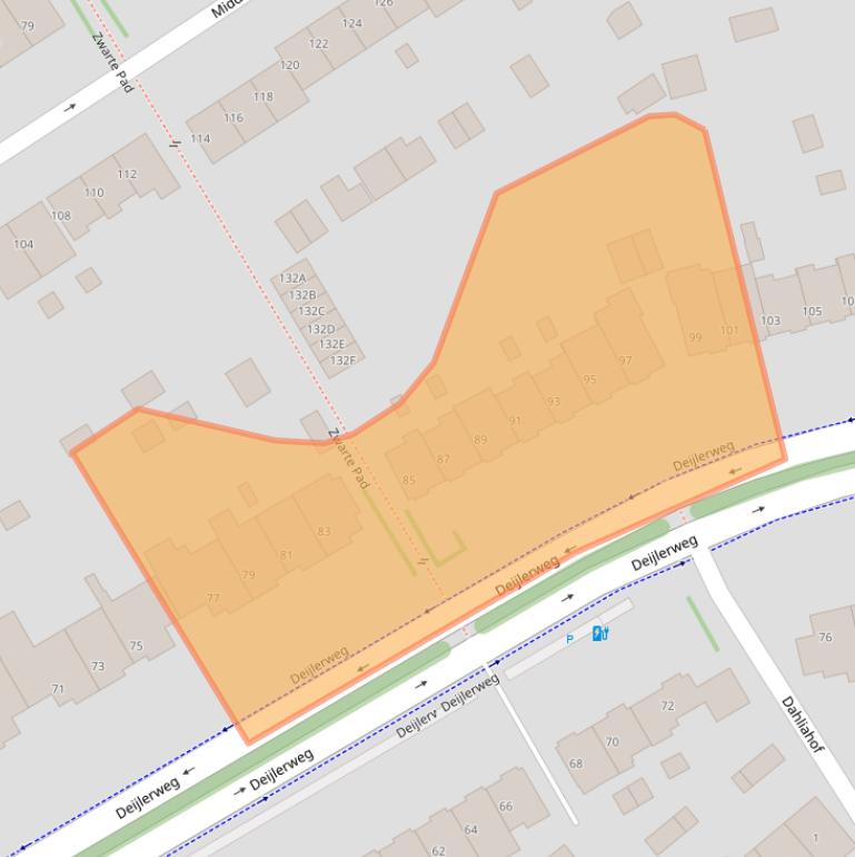 Kaart van postcodegebied 2241AC.