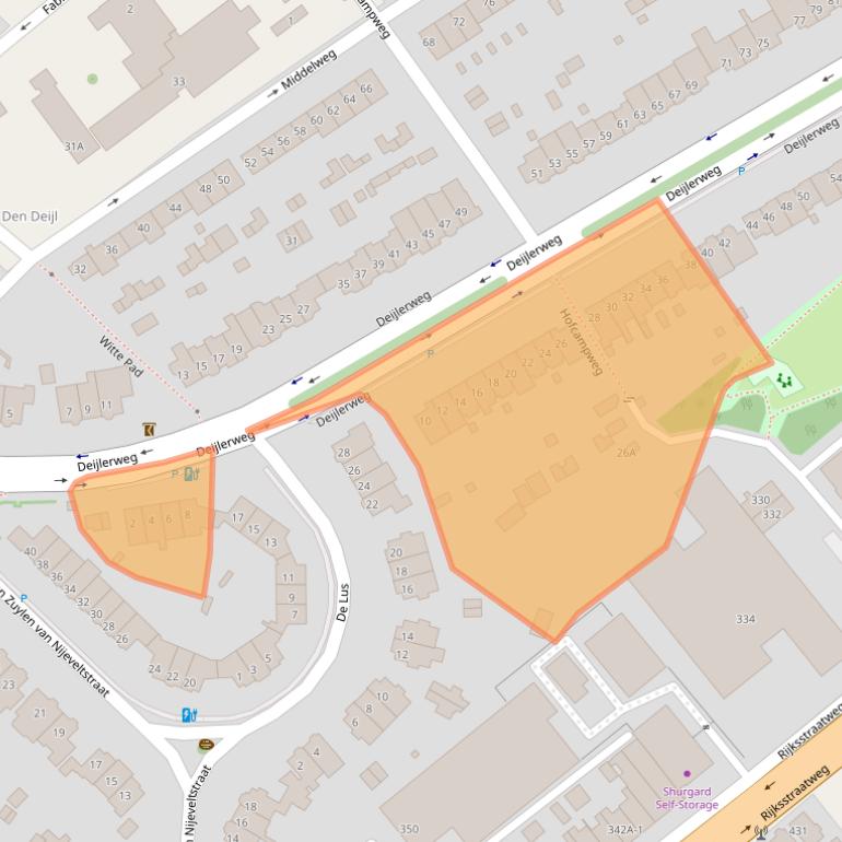 Kaart van postcodegebied 2241AG.