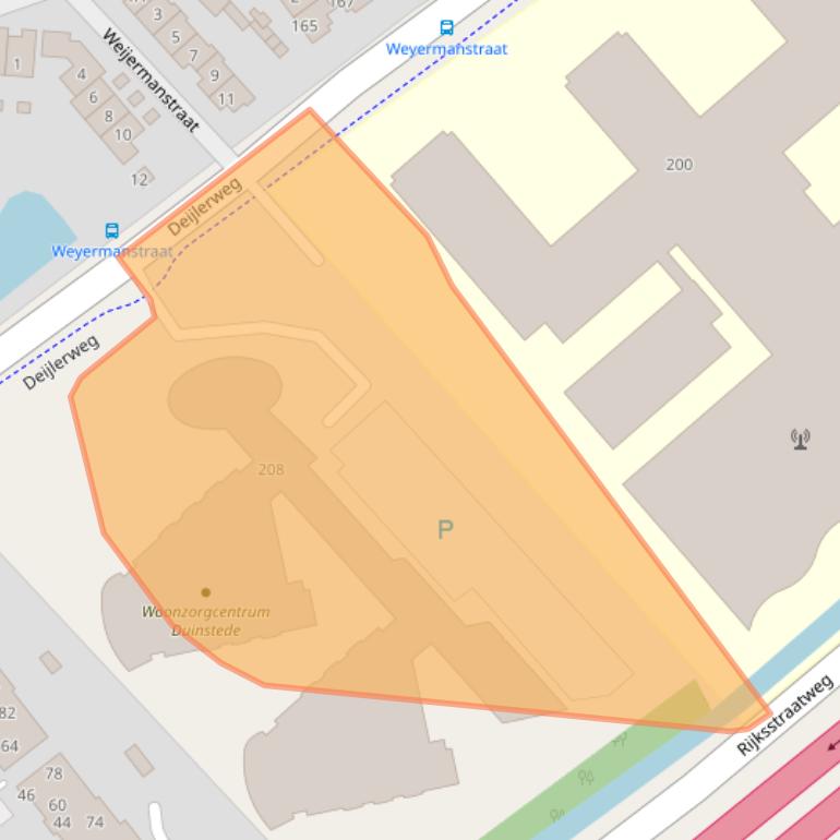 Kaart van postcodegebied 2241AL.