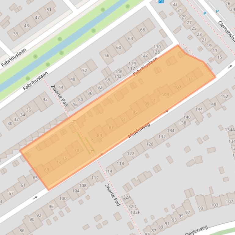 Kaart van postcodegebied 2241AP.