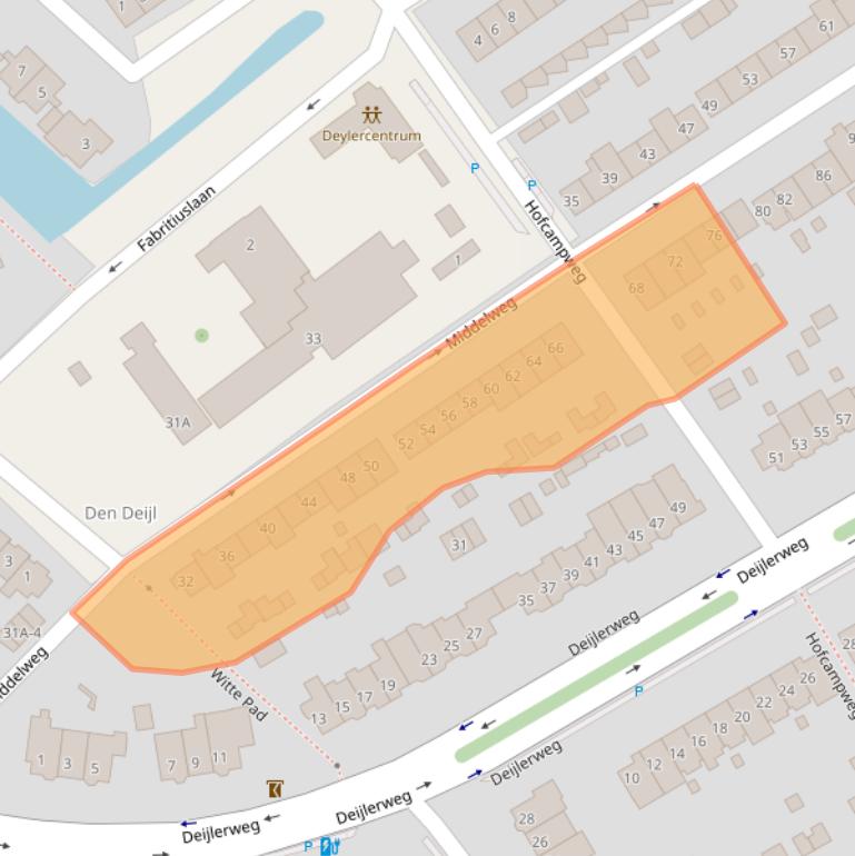 Kaart van postcodegebied 2241AR.