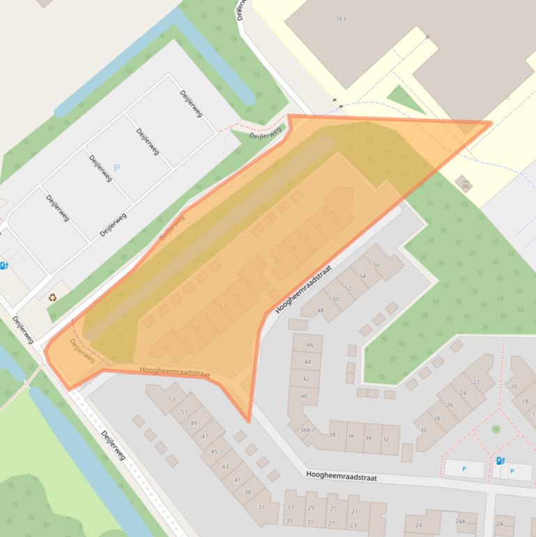 Kaart van postcodegebied 2241CD.