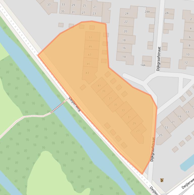 Kaart van postcodegebied 2241CK.
