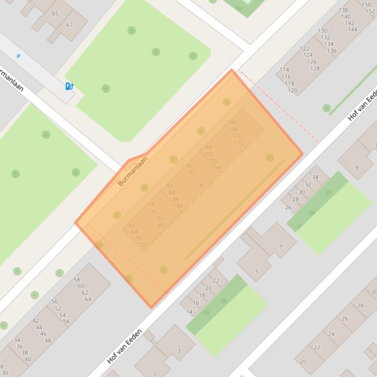 Kaart van postcodegebied 2241JH.