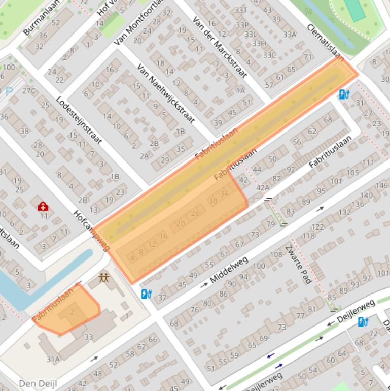 Kaart van postcodegebied 2241JT.