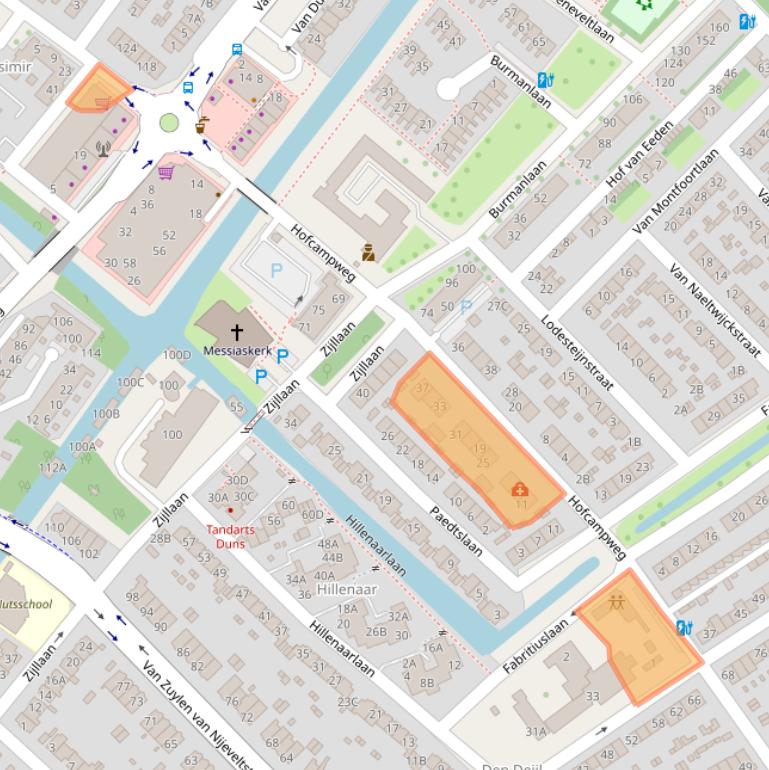 Kaart van postcodegebied 2241KD.