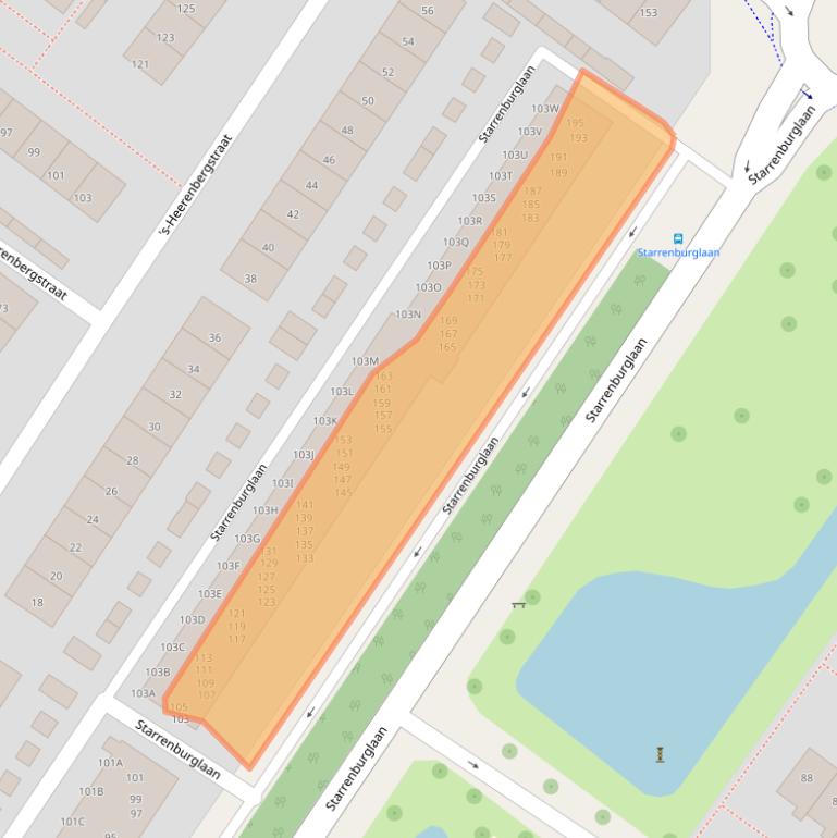 Kaart van postcodegebied 2241ND.