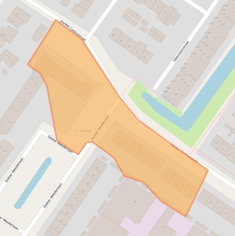 Kaart van postcodegebied 2241NK.