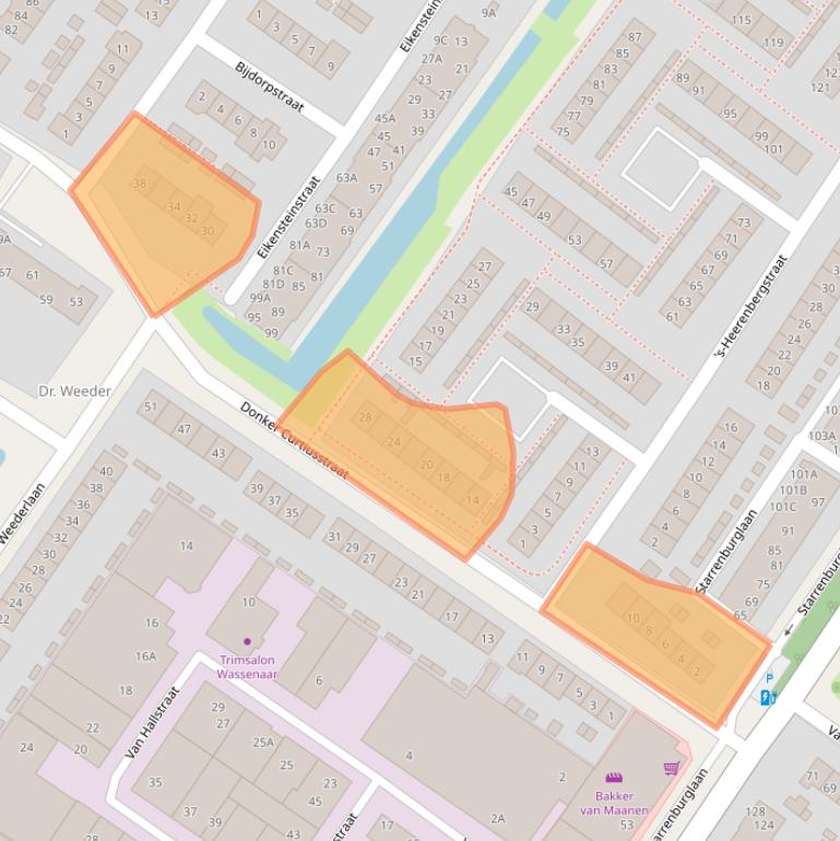 Kaart van postcodegebied 2241NL.