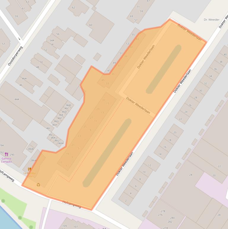 Kaart van postcodegebied 2241NM.