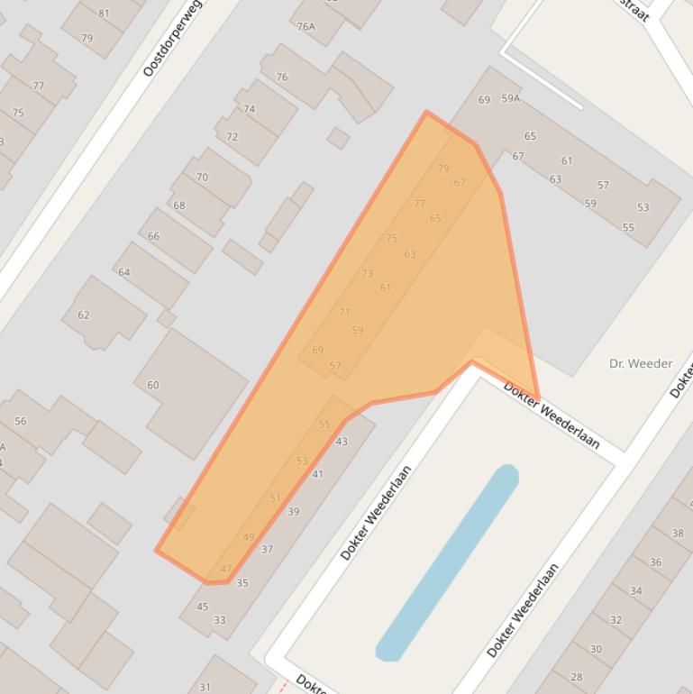 Kaart van postcodegebied 2241NN.