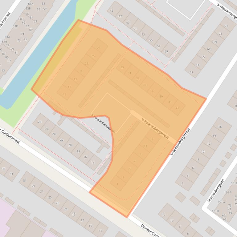 Kaart van postcodegebied 2241PB.