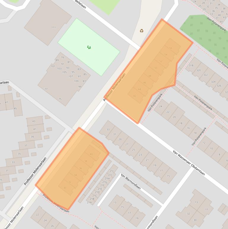 Kaart van postcodegebied 2241RD.