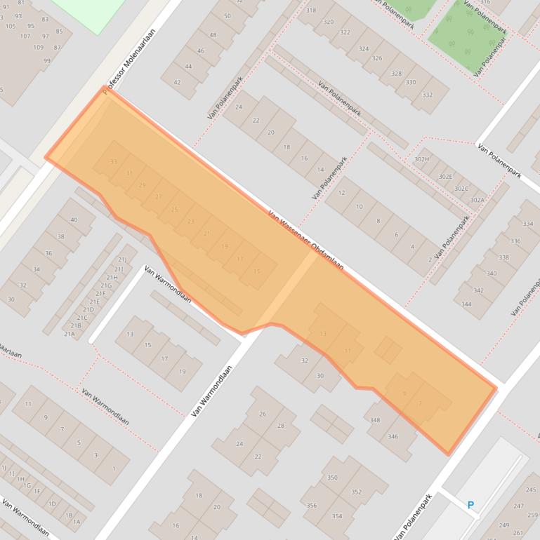 Kaart van postcodegebied 2241RM.