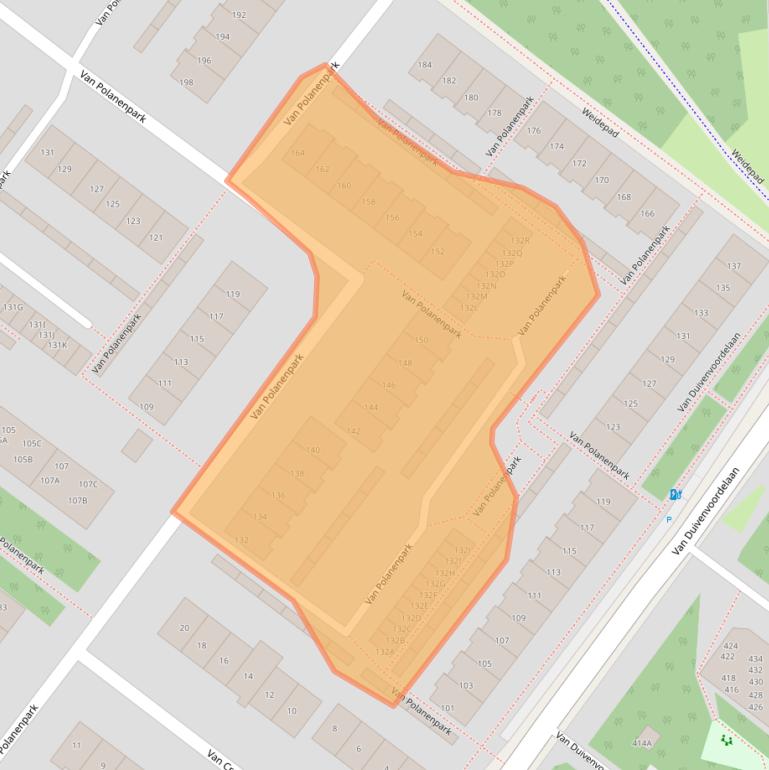Kaart van postcodegebied 2241RV.