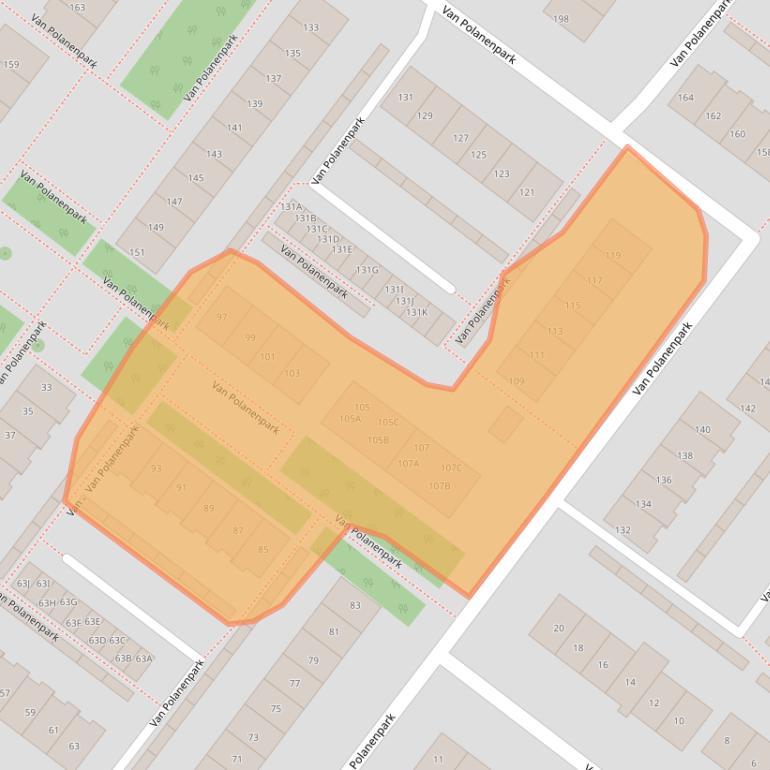 Kaart van postcodegebied 2241SH.