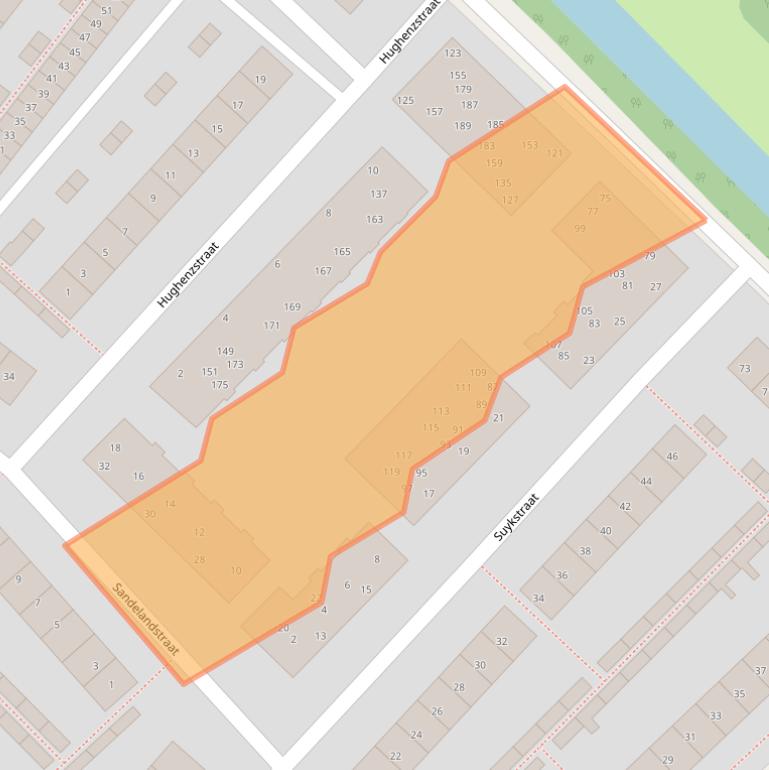 Kaart van postcodegebied 2241TS.