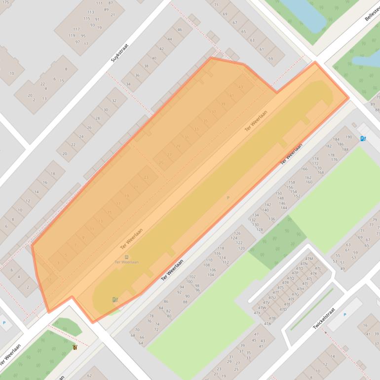 Kaart van postcodegebied 2241VA.