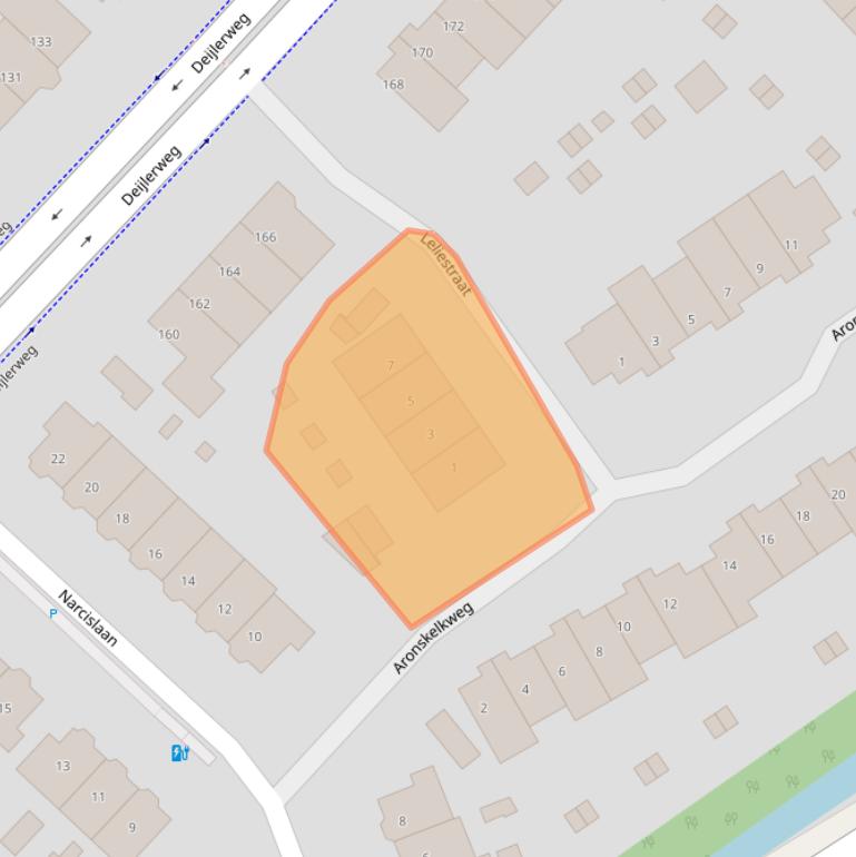 Kaart van postcodegebied 2241WB.