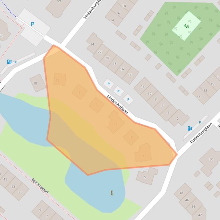 Kaart van postcodegebied 2241WP.