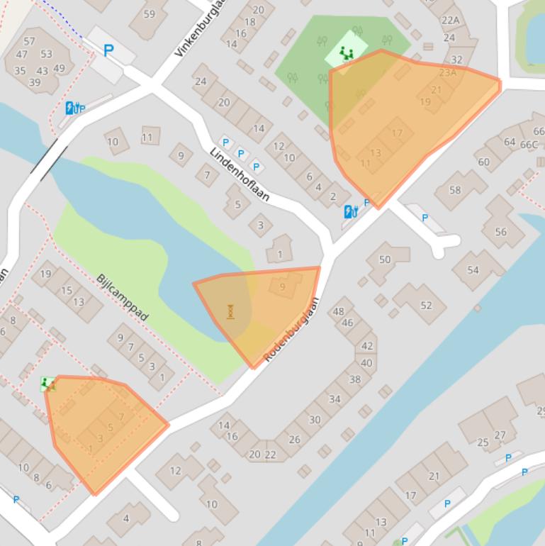 Kaart van postcodegebied 2241WS.