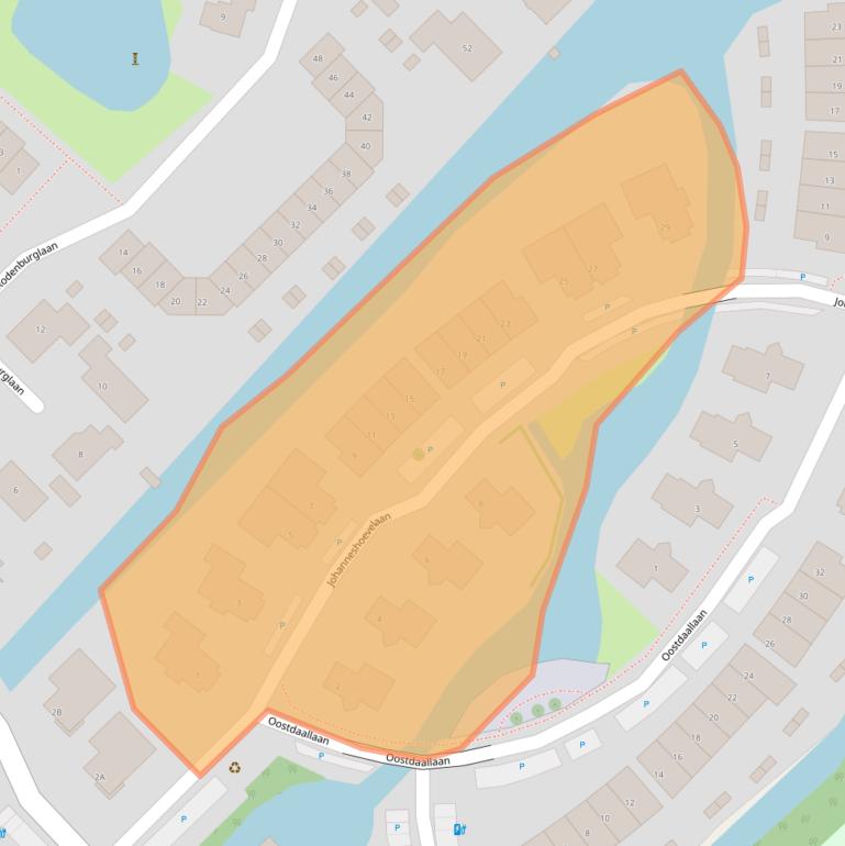 Kaart van postcodegebied 2241XB.