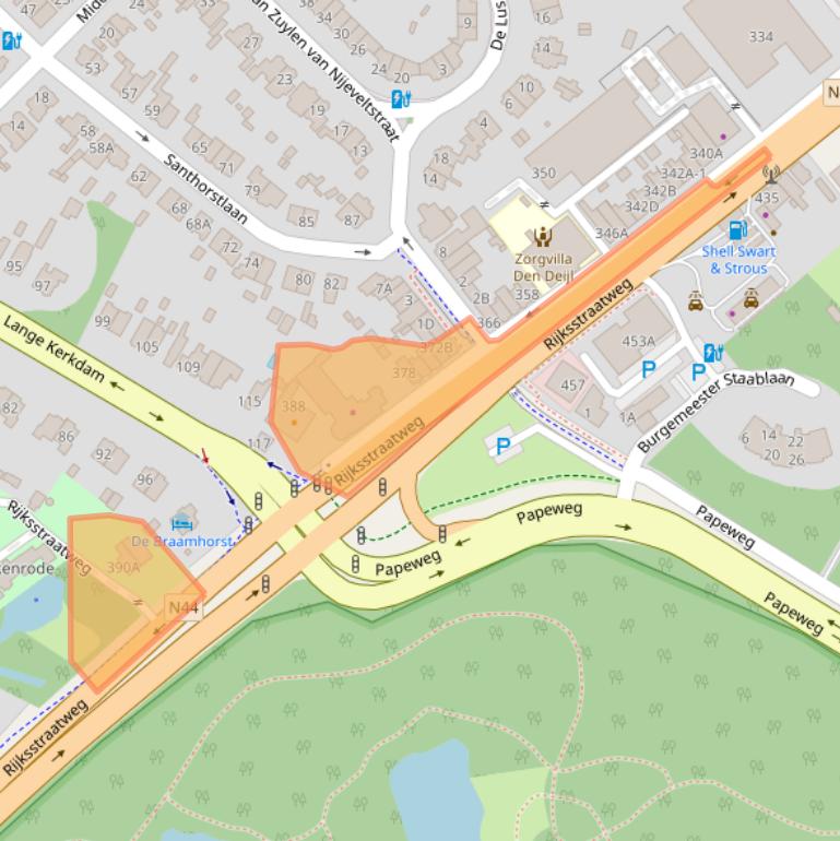 Kaart van postcodegebied 2242AD.