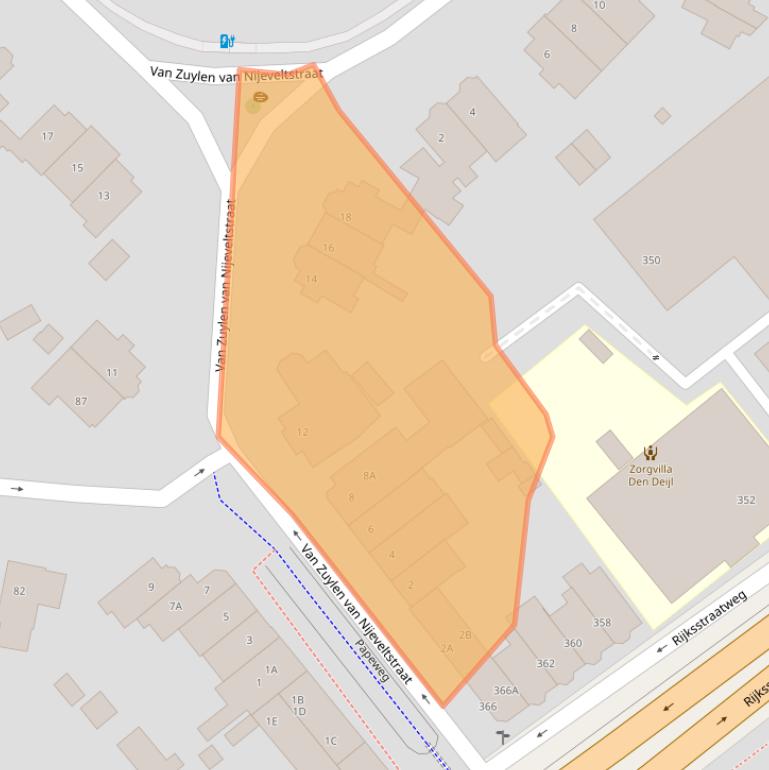 Kaart van postcodegebied 2242AN.